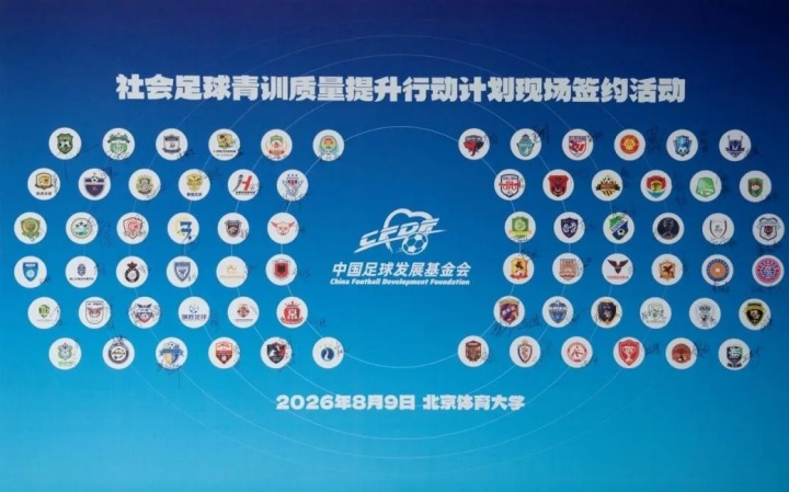 中国足球发展基金会社会足球青训质量提升行动计划签约活动举行
